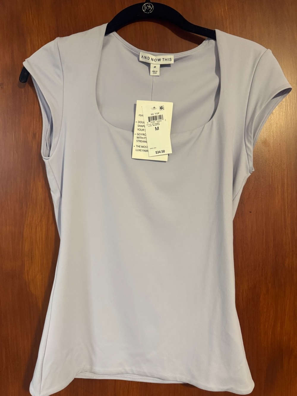 And Now This Women’s Scoop Neck Cap Sleeve Top - Light Lavender